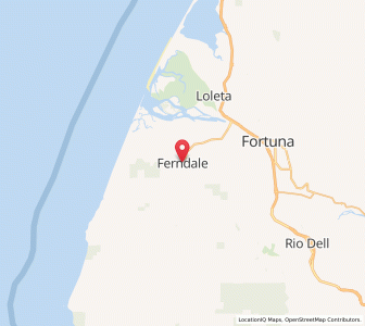 Map of Ferndale, California