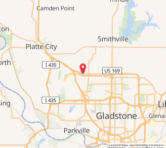 Map of Ferrelview, Missouri