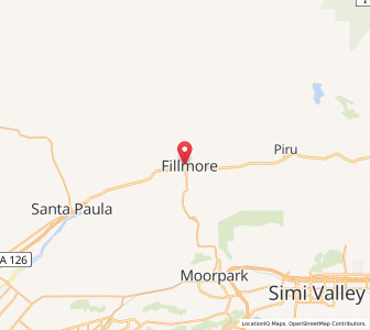 Map of Fillmore, California