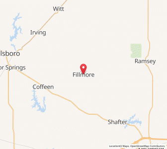 Map of Fillmore, Illinois