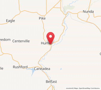 Map of Fillmore, New York