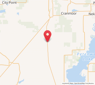 Map of Finley, Wisconsin