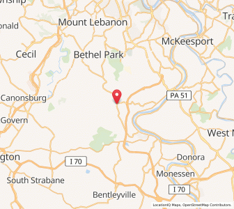 Map of Finleyville, Pennsylvania