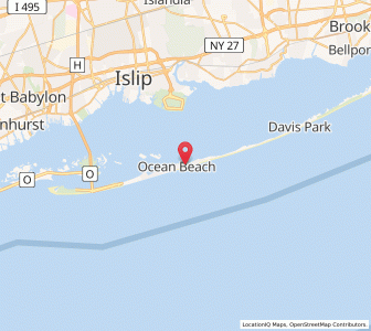 Map of Fire Island, New York