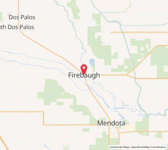 Map of Firebaugh, California