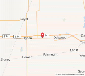 Map of Fithian, Illinois