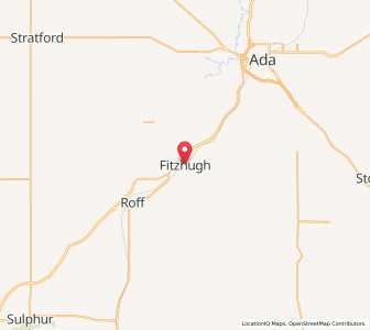 Map of Fitzhugh, Oklahoma