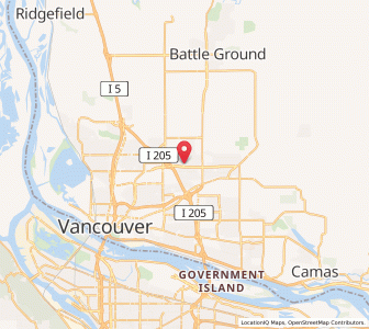 Map of Five Corners, Washington