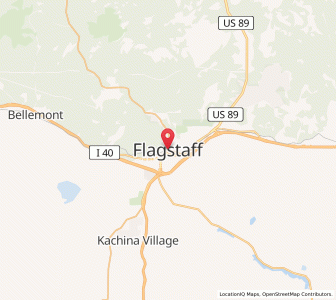 Map of Flagstaff, Arizona