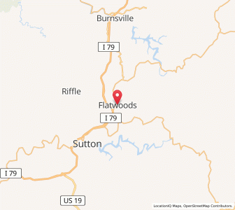 Map of Flatwoods, West Virginia