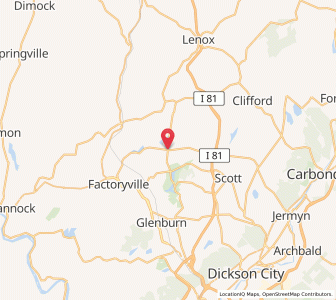 Map of Fleetville, Pennsylvania