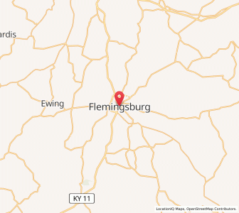 Map of Flemingsburg, Kentucky