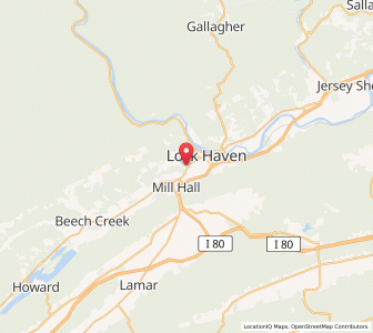 Map of Flemington, Pennsylvania