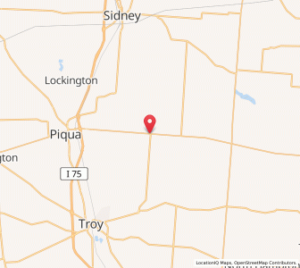 Map of Fletcher, Ohio