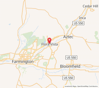Map of Flora Vista, New Mexico