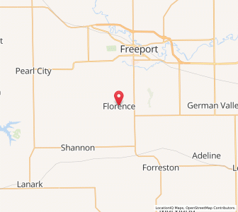 Map of Florence, Illinois