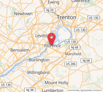 Map of Florence, New Jersey