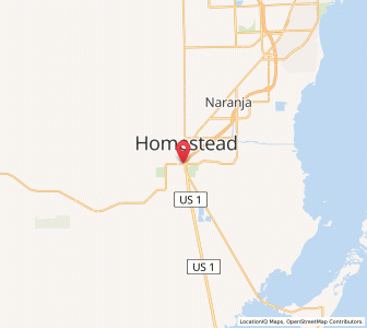 Map of Florida City, Florida