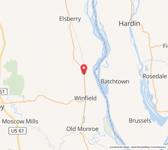 Map of Foley, Missouri