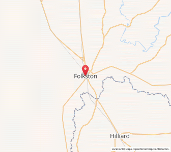 Map of Folkston, Georgia