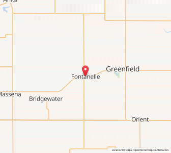 Map of Fontanelle, Iowa