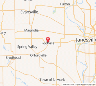 Map of Footville, Wisconsin