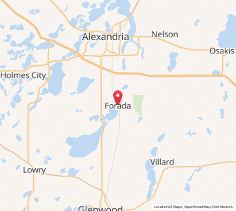 Map of Forada, Minnesota
