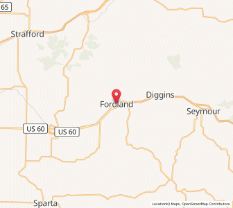 Map of Fordland, Missouri
