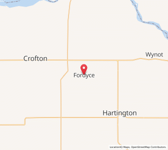 Map of Fordyce, Nebraska