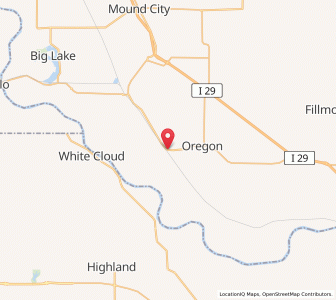 Map of Forest City, Missouri