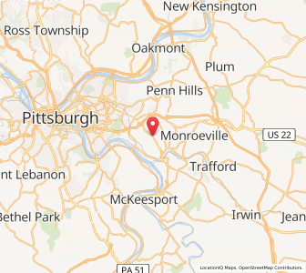 Map of Forest Hills, Pennsylvania