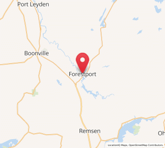 Map of Forestport, New York