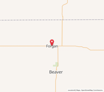 Map of Forgan, Oklahoma