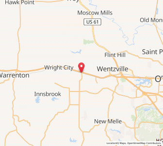Map of Foristell, Missouri