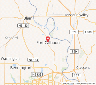 Map of Fort Calhoun, Nebraska