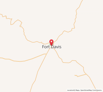 Map of Fort Davis, Texas