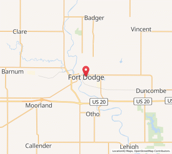 Map of Fort Dodge, Iowa