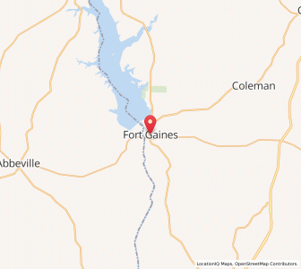Map of Fort Gaines, Georgia