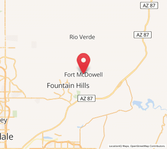 Map of Fort McDowell, Arizona
