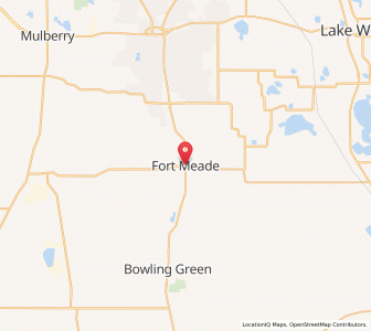 Map of Fort Meade, Florida