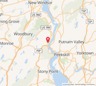 Map of Fort Montgomery, New York