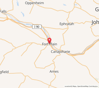 Map of Fort Plain, New York