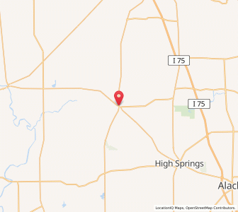 Map of Fort White, Florida