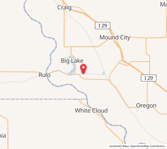 Map of Fortescue, Missouri
