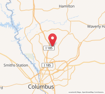 Map of Fortson, Georgia