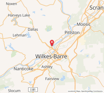 Map of Forty Fort, Pennsylvania