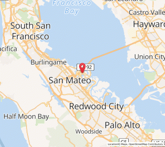 Map of Foster City, California