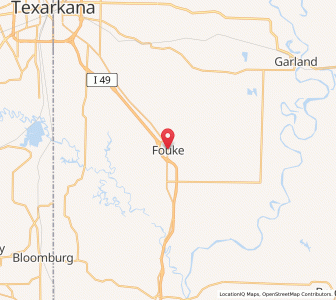 Map of Fouke, Arkansas