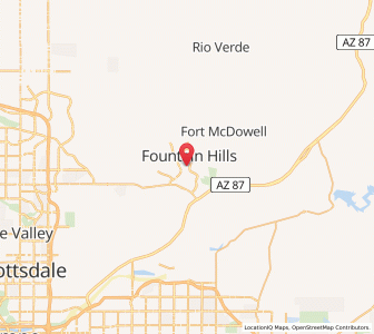 Map of Fountain Hills, Arizona