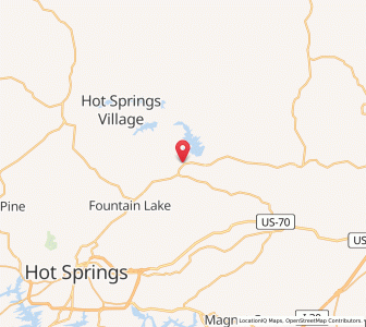 Map of Fountain Lake, Arkansas